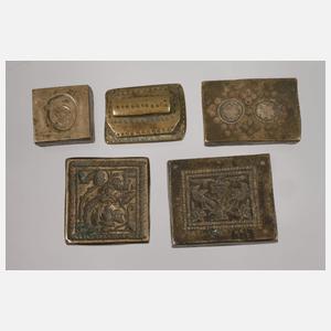 Konvolut historische Stempelsiegel