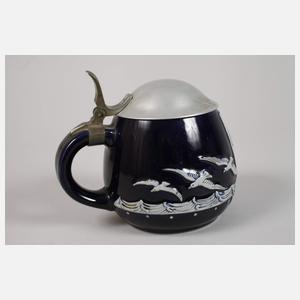 Andenkenkrug Friedrichshafen mit Zeppelin