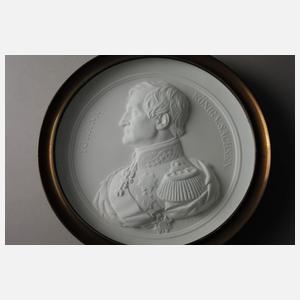 Portraitmedaillon "Johann König v. Sachsen"