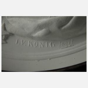 Portraitmedaillon "Johann König v. Sachsen"