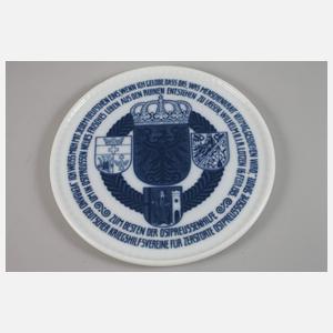 KPM Berlin Verbandsteller Ostpreußenhilfe