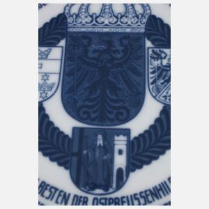 KPM Berlin Verbandsteller Ostpreußenhilfe