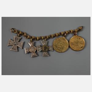 Frackkette mit Ordensminiaturen