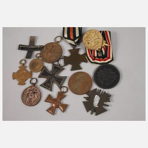 Konvolut Orden Kaiserreich und 1. Weltkrieg