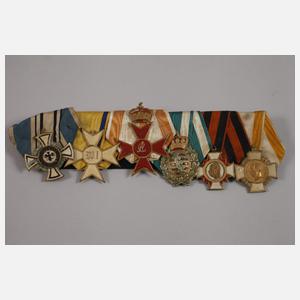 Ordensspange und patriotisches Tuch Kaiserreich