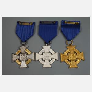 Konvolut Treue-Dienste-Abzeichen 3. Reich