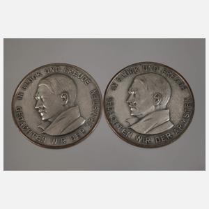 Zwei Medaillen 3. Reich