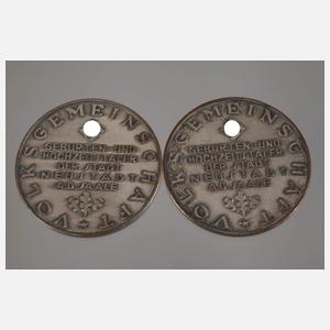 Zwei Medaillen 3. Reich
