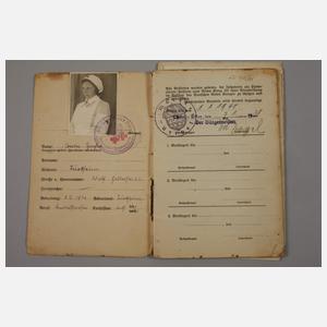 Konvolut Ausweise und Arbeitsbücher 3. Reich
