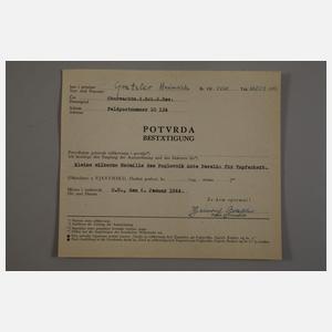 Sammlung Papiere, Fotos und Postkarten 3. Reich