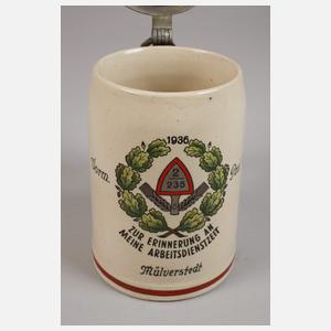 Andenkenkrug Reichsarbeitsdienst