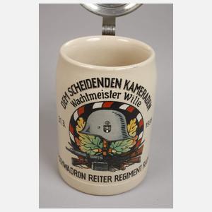 Andenkenkrug Reiter-Regiment Rathenow