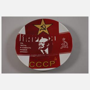 Vier Propagandateller Sowjetunion