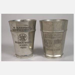 Konvolut Schützenbecher Schweiz