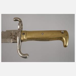 Pionierfaschinenmesser M 1871 mit Sägerücken