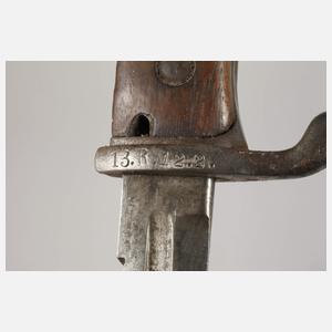 Bajonett 98 lang mit Sägerücken