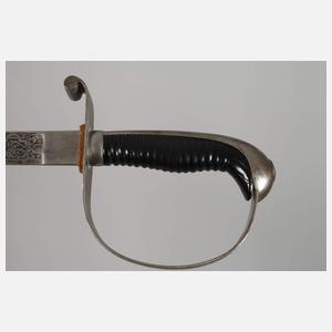 Artilleriesäbel Bayern mit geätzter Klinge