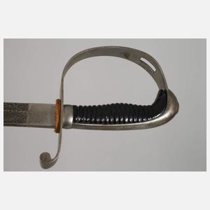 Artilleriesäbel Bayern mit geätzter Klinge