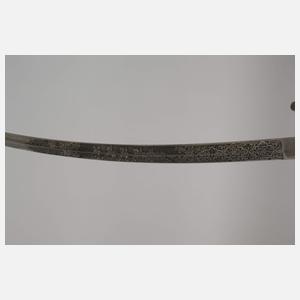 Artilleriesäbel Bayern mit geätzter Klinge