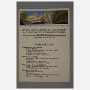 Reisealbum KDF-Nordlandfahrt Monte Rosa 1934