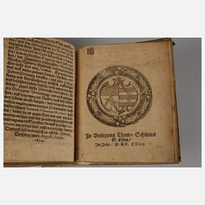 Landesordnung Sachsen 1592