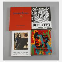 Vier Bände Künstlerliteratur111