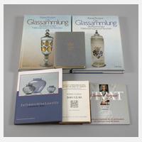 Sechs Fachbücher Glas111