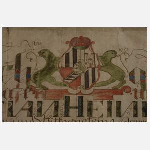 Urkunde Sayn-Wittgenstein