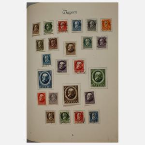 Briefmarkensammlung Altdeutschland und Kolonien