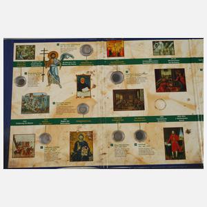 Vier Alben historische Münzen