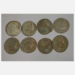 Konvolut historische Silbermünzen