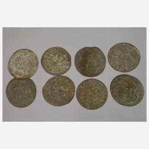 Konvolut historische Silbermünzen