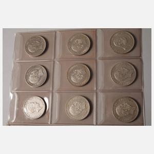 Konvolut Silbermünzen Sachsen