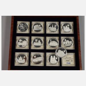 Konvolut Silbermünzen, die ersten Europa-Prägungen