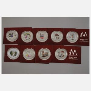 Konvolut Silbermünzen