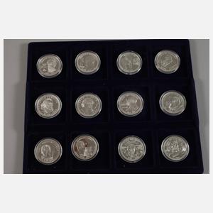 Konvolut Silbermünzen