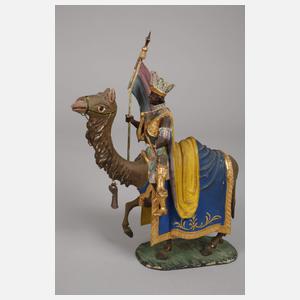 Paar Krippenfiguren als orientalische Reiter