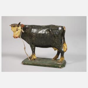 Drei Krippenfiguren als Kühe