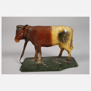 Drei Krippenfiguren als Kühe