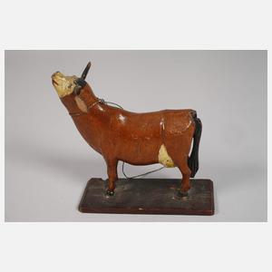 Drei Krippenfiguren als Kühe