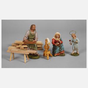 Marolin Set Krippenfiguren "Haus Nazareth"