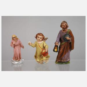 Marolin Konvolut Krippenfiguren und zwei Kartons