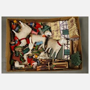 Große Weihnachtspyramide mit Tisch und Zubehör