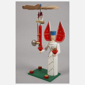 Paar Lichterfiguren mit Glockenspiel