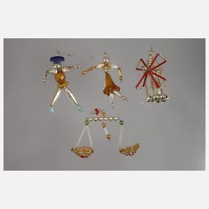 Set Gablonzer Weihnachtsschmuck