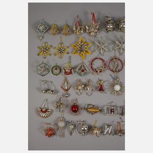 Großes Konvolut Gablonzer Weihnachtsschmuck