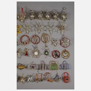 Großes Konvolut Gablonzer Weihnachtsschmuck