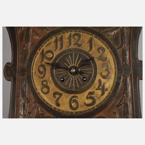Jugendstil-Wanduhr Eisenguss
