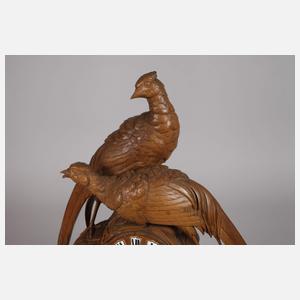 Große Kaminuhr Brienzer Schnitzerei