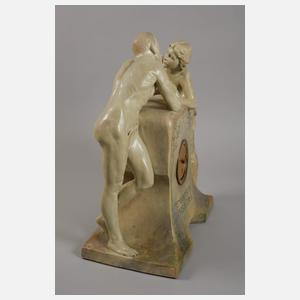 Große Figurenuhr Jugendstil